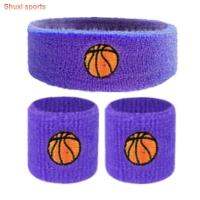 SHUXI สำหรับเด็ก Sweatband สำหรับเทนนิสแบดมินตัน ผ้าฝ้ายหลากสี สำหรับกีฬาเด็ก ผ้าฝ้ายหลากสี กีฬา Sweatband แถบคาดศีรษะเหงื่อ รูปแบบเด็กๆ ฟุตบอลฟิตเนส ตัวป้องกันข้อมือ วิ่งคาดศีรษะ กีฬา Sweatband สายรัดข้อมือเด็ก