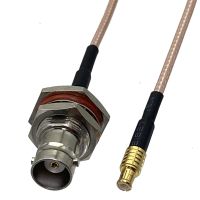 1pcs RG316 Cable BNC Female Jack Nut Bulkhead to MCX Male Plug Straight Connector RF Coaxial Pigtail Jumper Adapter 4inch 10FT