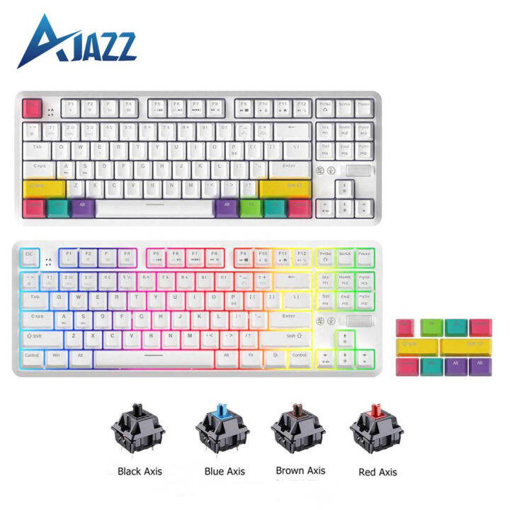 AJAZZ K870T Bluetooth & Wired Dual Mode Keyboard RGB 87 Keys Mechanical