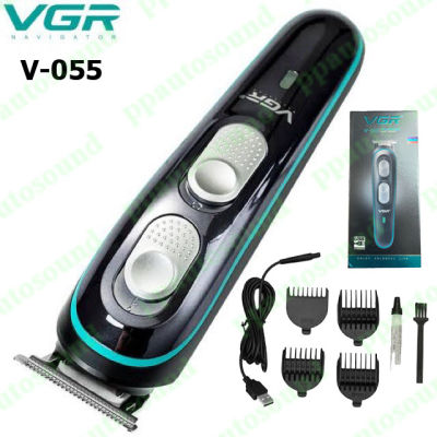 VGR V-055 แบตตาเลี่ยนตัดแต่งทรงผมเด็กและผู้ใหญ ปัตเตอเลี่ยน ขนาดพกพา แกะลาย กันขอบ HAIR CLIPPER (HAIR AND BEARD TRIMMER) (PT SHOP)