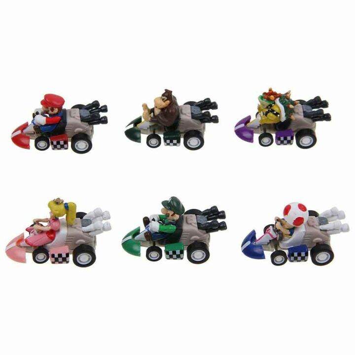 6-ชิ้น-เซ็ต-super-mario-kart-ดึงกลับ-luigi-รถ-mini-action-figure-ของเล่นเด็ก-gift