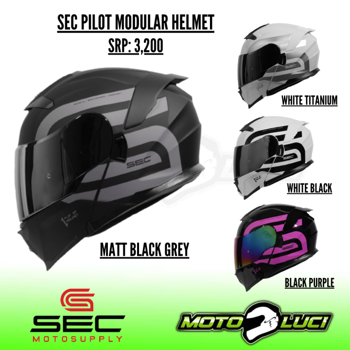 Sec Pilot Brand Modular Helmet Lazada PH
