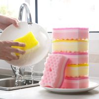 1/2/3/5pcs Creativity Dishwashing Sponge Household Cleaning Scouring