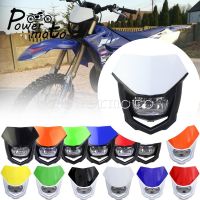 ■❄✆ Dual Sport Motocross Enduro MX Headlight Universal Running Front Lamp Mask for Yamaha WR250 YZF WR 450 Honda Kawasaki KLX XR CRF