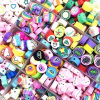 【YF】☜  30/60pcs 10mm Beads Polymer Clay Spacer Loose for Jewelry Making Accessories