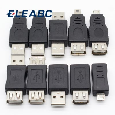 10Pcs OTG 5pin F/M Mini Changer Adapter Converter USB Male to Female Micro USB Adapter USB Gadgets