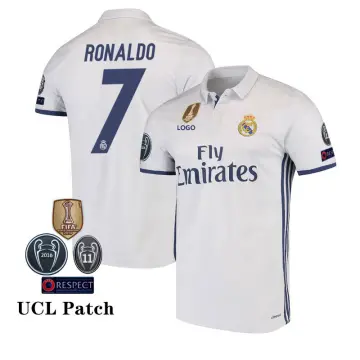 Real Madrid 17/18 UCL Retro Home Shirt Jersey- Ronaldo 7 Printing