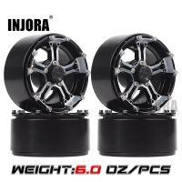 INJORA 4PCS 146g/pcs Heavy RC Rock Crawler Metal 1.9 BEADLOCK Wheel Rim for 1/10 Axial SCX10 90046 90047 D90