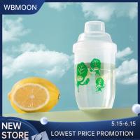 WBMOON เครื่องปั่นขวดพร้อมที่วัดแบบพกพาถ้วยเบเกอรี่สแตนเลสสำหรับมิลค์เชคกาแฟกีฬา