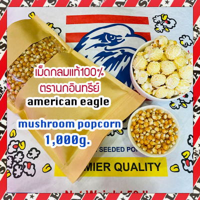 (Mushroom popcorn 100%) ข้าวโพดเม็ดกลม เมล็ดข้าวโพด mushroompopcorn ข้าวโพดมัชรูม ป๊อบคอร์นมัชรูม เมล็ดข้าวโพดมัชรูม 1,000 g.