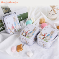 MG White Rabbit toffee Tin สามารถเก็บกระเป๋าเดินทางขนาดเล็กสามารถกล่องของขวัญขนมโลหะดีบุก