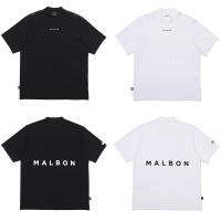 Malbon เสื้อยืดแขนสั้นผู้ชาย,สีทึบกอล์ฟสไตล์เกาหลีแห้งเร็วระบายอากาศหลวมกีฬา