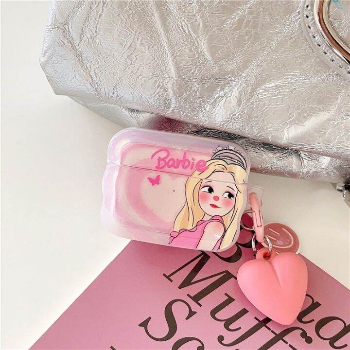 เคสหูฟังบลูทูธไร้สาย-จี้รูปมงกุฎบาร์บี้-เจ้าหญิง-สําหรับ-airpods-1-2nd-3-pro2-airpodspro-generation