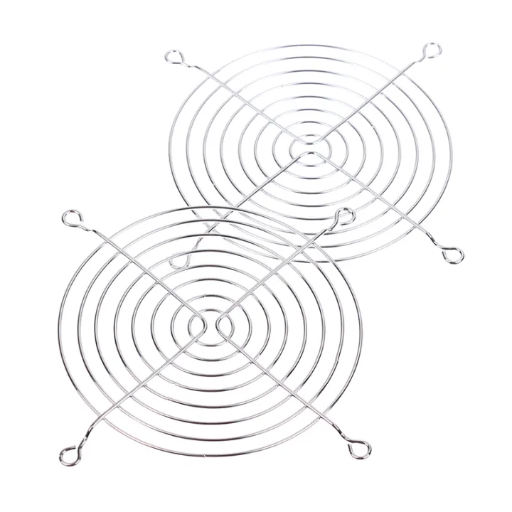 2Pcs 120MM Cooling Fan Guard Metal Grill Computer Cover Fan Grill Cover