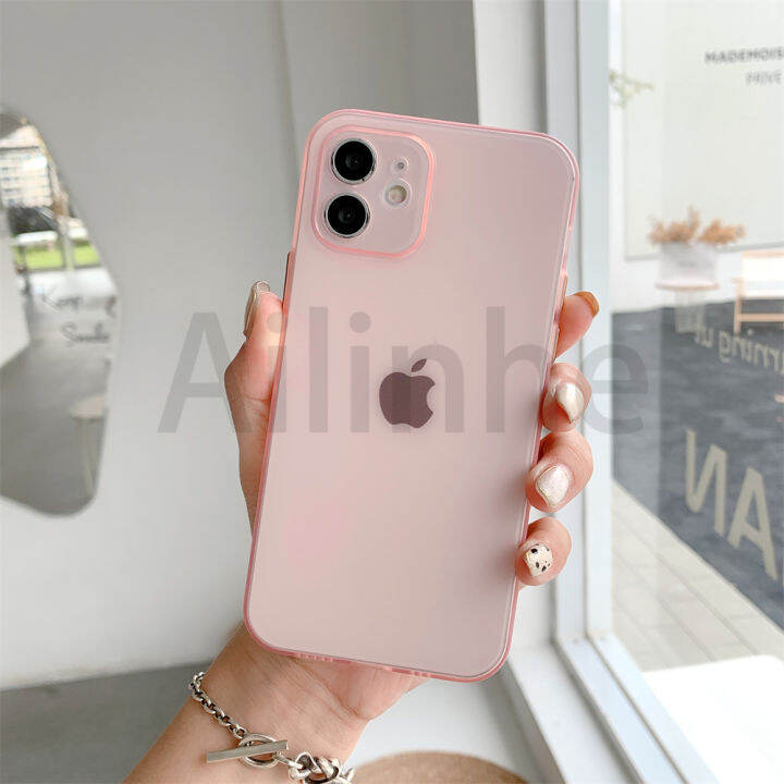 เคส-tpu-นิ่มเนื้อด้านบางพิเศษ-เคสใสบางกันกระแทกสำหรับ-iphone-11-12-13-pro-max-mini-x-xr-xs-max-7-8-plus-se-2020