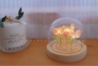 High-end Original intelligence One drawer heat-shrinkable tulip night light handmade diy material package decoration Tanabata gift