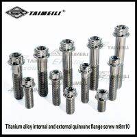 TAIMEILI สกรูหน้าแปลนสกรูไทเทเนียมดอก,1ชิ้น M10x25/35/40/55/60สกรูเอ็มเอ็มด้ายเบรกมอเตอร์ไซค์1.25