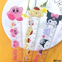 MyLife Store Sanrio Ruler น่ารักอะนิเมะเฮลโลคิตตี้น่ารักเมโลดี้ของฉัน Kuromi Ins ไม้บรรทัดสำหรับนักเรียนอะคริลิคใสเครื่องเขียน