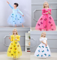 ? Popular Clothing Theme Store~ Princess Elsa Dress Elsas Princess Dress Childrens Day Group Performance Costume Kindergarten Fairy Tale Drama Performance