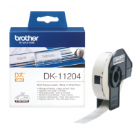 Brother DK-11204 ฉลากกระดาษขนาด 17 มม x 54 มม พื้นสีขาว อักษรสีดำ Multi-Purpose Lable (400 ชิ้น)