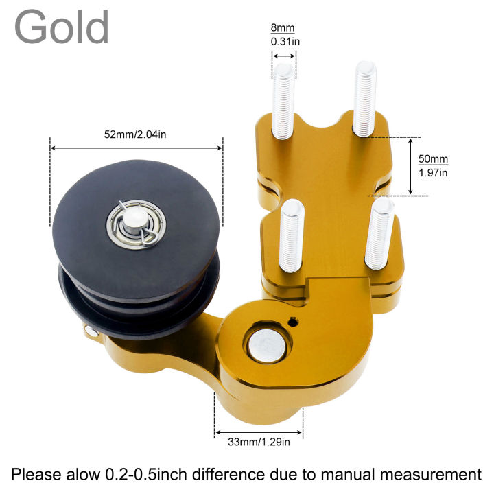 ตัวปรับอลูมิเนียมอัลลอยด์สำหรับรถจักรยานยนต์ตัวปรับความตึงโซ่อุปกรณ์เสริมในการดัดแปลงที่ทนทานสำหรับชอปเปอร์-atv-มอเตอร์ไซค์