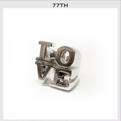 77th Big love แหวนLOVEสีเงิน