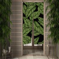 Fashion 2023 Japanese Noren kitchen party doorstep decorations green plants decorations simple coffee curtains restaurant decorations half curtains