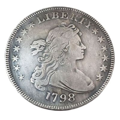 เหรียญอเมริกา1795/1796/1797/1798คอลเลกชันเหรียญที่ระลึกอนุสาวรีย์เทพีเสรีภาพเหรียญของที่ระลึกงานฝีมือเหรียญสหรัฐอเมริกา