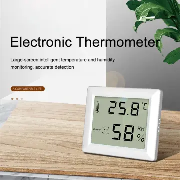 Smiley Mini LCD Digital Thermometer Hygrometer Indoor Room