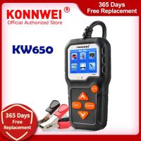 ZZOOI KONNWEI KW650 Car Battery Tester 12V Motorcycle Battery Tester 6V Battery System Analyzer 2000CCA Charging Cranking Test Tools