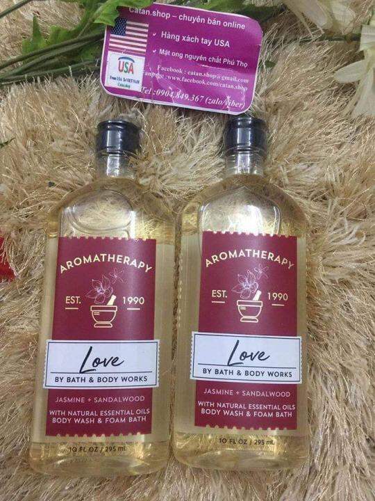 SỮA TẮM TINH DẦU BATH AND BODY WORKS AROMATHERAPY JASMINE SANDALWOOD LOVE 295 M Lazada.vn
