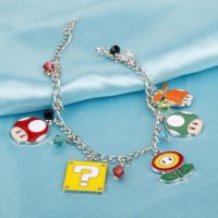 Bracelets for Women 39;s Trinket Classic Games Cartoon Charm Bracelet Bangle Flower mushroom crystals Pendants hand chain