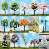 Mini Tree Figurines Garden Miniature Resin Craft Home Garden Decoration Micro Landscape Bonsai Plant DIY Crafts Desktop Ornament