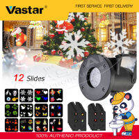 Vastar หมุนฉายแสง LED,12 รูปแบบ switchable เลนส์เวทีแสงโคมไฟภูมิทัศน์โปรเจคเตอร์สำหรับคริสต์มาส,ฮาโลวีน,วันวาเลนไทน์และฤดูหนาว