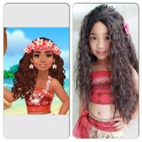 ชุดเจ้าหญิงโมอาน่า Princess Moana   สวย น่ารักมากๆค่ะ(มีสายคล้องไหล่สีใสๆค่ะ)