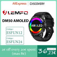 LEMFO DM50 NFC Smart Watch ผู้ชาย Amoled HD หน้าจอ Bluetooth Call Smartwatch IP68 กันน้ํา 400Mah แบตเตอรี่ 2023 1.43 นิ้ว 466 * 466