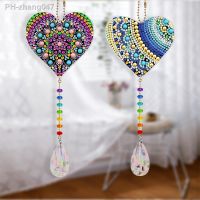 2pcs DIY Special Shaped Drill Diamond Painting Sun Crystal Light Catching Window Wind Chimes Jewelry Hanging Rhinestone Pendant