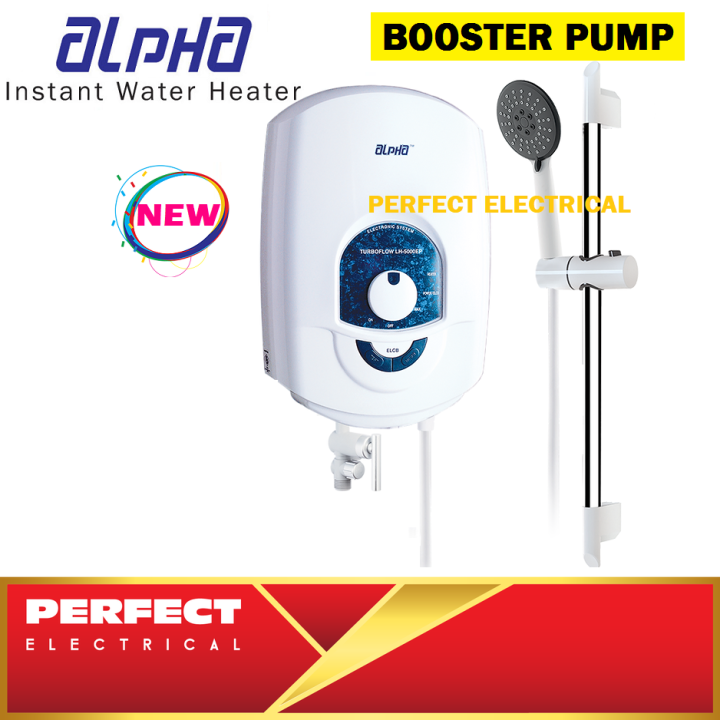 Alpha Booster Pump Instant Water Heater LH-5000EP (5 Years Warranty) |  Lazada