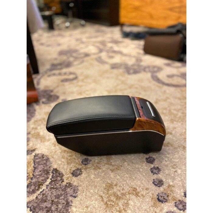 ( COD ) Arm Rest Honda Jazz 2008 2014 GE8 (Console Box) JAHIT HITAM