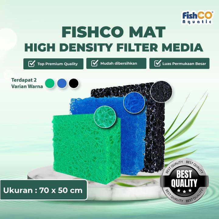 FishCO Mat HiDensity Media Filter/Japmat Kolam 70cm x 50cm Lazada