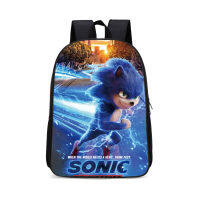 * ข้ามพรมแดนขายร้อน Sonic กระเป๋านักเรียนเด็กประถมกระเป๋าเป้สะพายหลังกระดูกสันหลัง Sonic Hedgehog