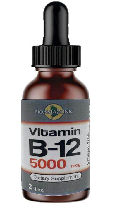 [US] Vitamin B12 Sublingual 5000mcg - B12 Liquid Supplement ...