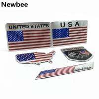 3D Aluminum USA Flag Emblem Badge Logo Car Sticker American Map Waterproof Decal for Car Body Window Motorcycle Home DecorationAdhesives Tape