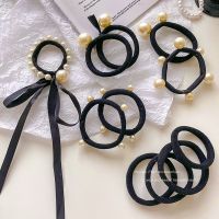 [COD] head rubber band female tie high elastic durable hair headdress leather black circle summer