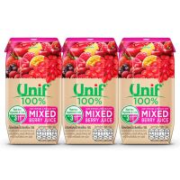 Free delivery Promotion Unif Veggie Mixed Berry 100percent 200ml. Pack 3 Cash on delivery เก็บเงินปลายทาง