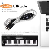 USBอินเทอร์เฟซสายแปลงUSB MIDIเพลงเปียโนคีย์บอร์ดสายเคเบิลอะแดปเตอร์