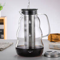 Leeseph Cold Brew Coffee Maker Pitcher,กาต้มน้ำแก้ว2000Ml67Oz พร้อมตัวกรองสแตนเลสแบบถอดได้สำหรับกาแฟเย็น