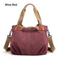 Hot Sales Women Canvas Bags 14 Colors Vintage Solid Female Large Capacity Big Tote Handbag Ladies Casual Shoulder Bags for Women