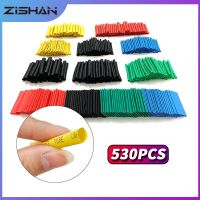 ZIShan 127-530pcs Thermoresistant Tubing Wrapping Kit Electrical Connection Wire Cable Insulation Sleeving Heat Shrink Tube