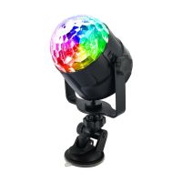 Rgb ไฟคริสตัลไฟดิสโก้ Ktv ปาร์ตี้รถจุกดูดรีโมทคอนโทรล Usb สีสันสดใสดิสโก้แบบหมุนได้เวที